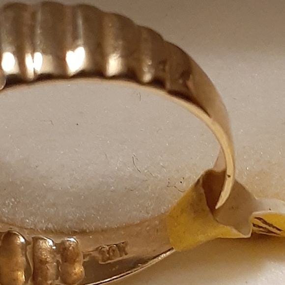 10K YELLOW GOLD CITRINE RING NWT 7.5 - Picture 7 of 7